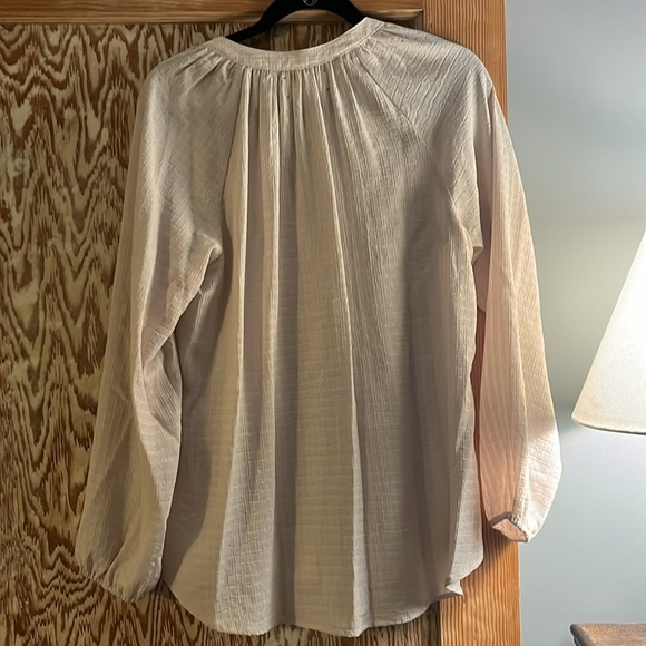 Xierna Farrah Peasant Top, Cream - S - Picture 7 of 7